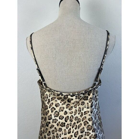 Valerie Stevens Vintage Satin Animal Print Cheers Kimono Robe & Slip Dress Med - Picture 11 of 11